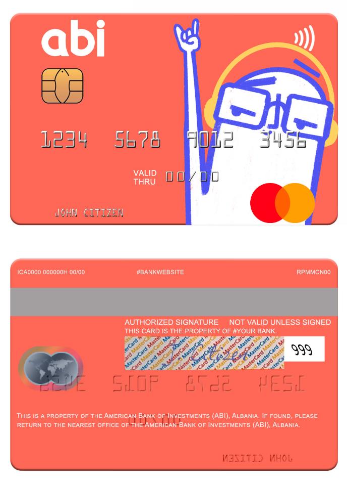 Albania American Bank of Investments (ABI) mastercard